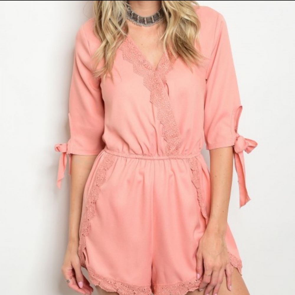 Rose Pink Romper